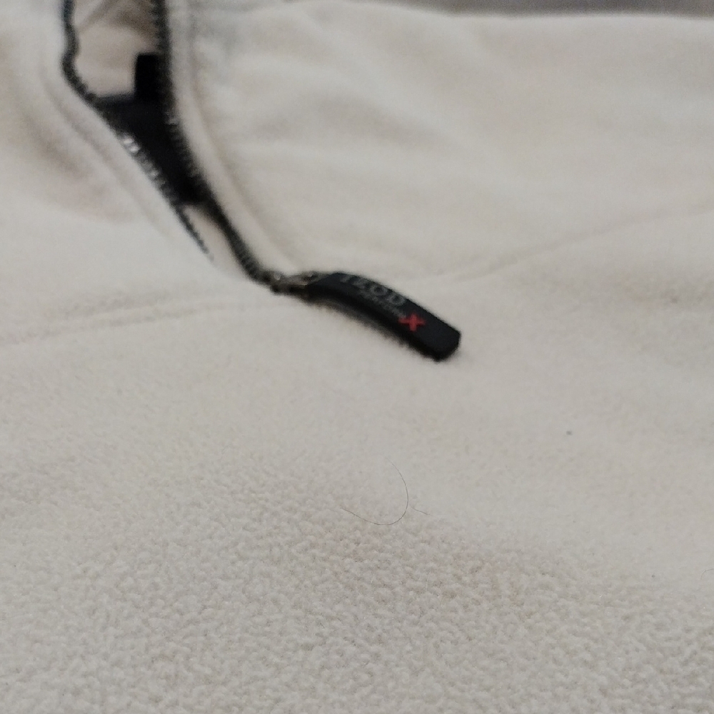 Izod Cream and Black Zip-Up Sweater - Picture 16 of 17